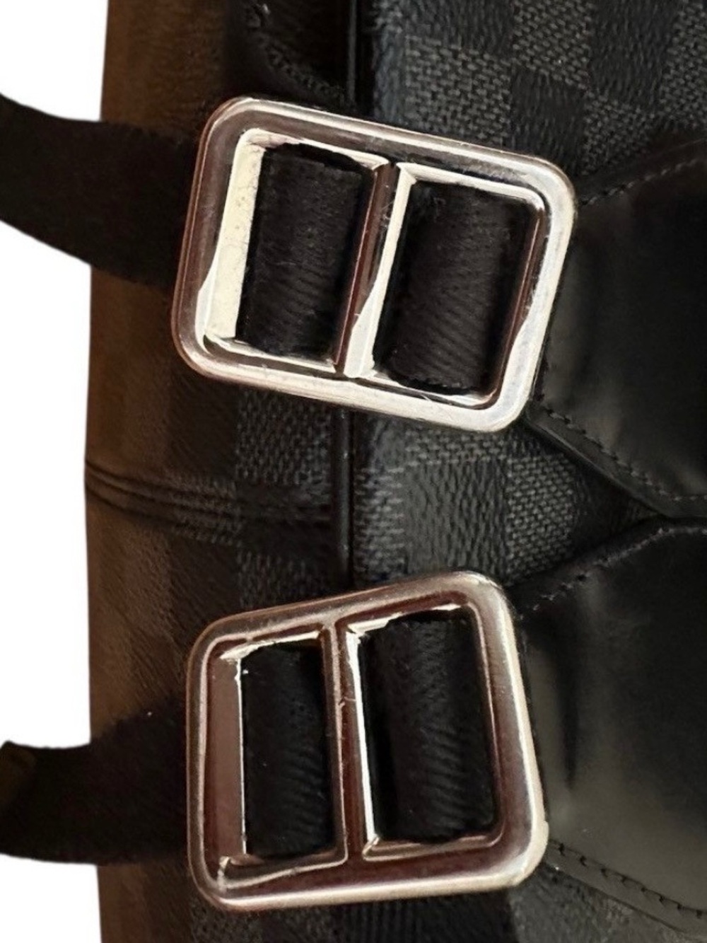 Louis Vuitton Black and Gray Damier Graphite Backpack - Picture 10 of 12
